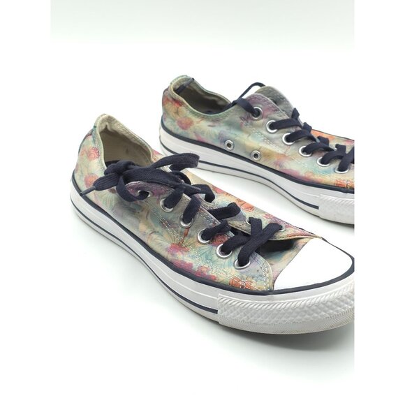 Converse All Star Women's Tye-Dye Floral Low Top Sneakers Size 7 US - Picture 10 of 15